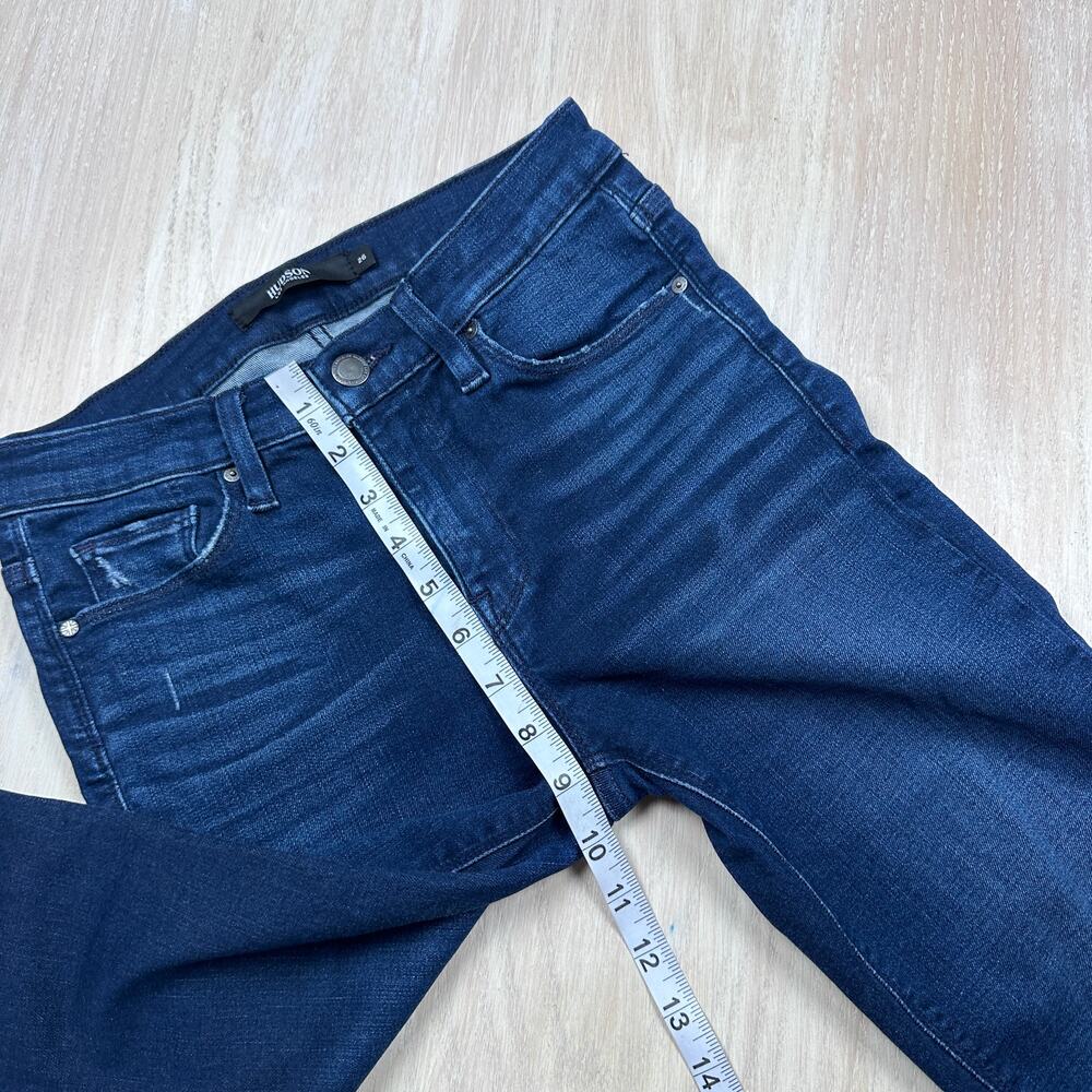 Hudson Nico Super Skinny Mid Rise Blue Dark Wash Casual Denim Jeans Women's 26 - Picture 11 of 16